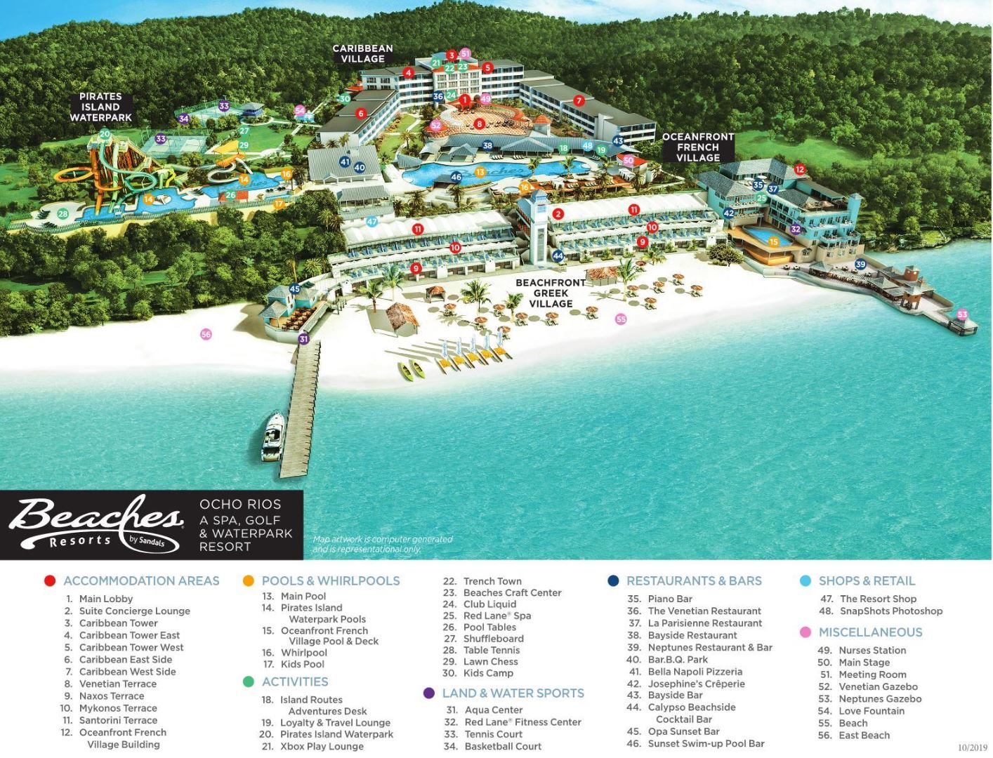 Resort Map Beaches Ocho Rios Resort And Golf Club Ocho Rios Jamaica