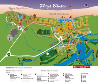 Barcelo Bavaro Palace Resort Map Layout