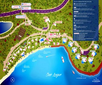 BLa Samanna, A Belmond Hotel Resort Map Layout