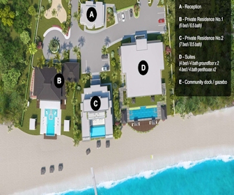 Black Urchin Boutique Resort property layout