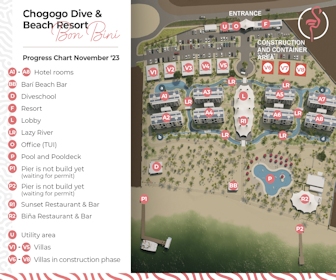 Chogogo Dive & Beach Resort Bonaire Map layout