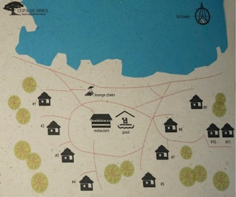 Copa de Arbol Beach and Rainforest Resort Map Layout