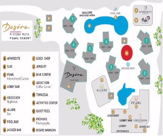 Desire Pearl Resort Map Layout