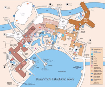 Disney's Beach Club Resort Map Layout