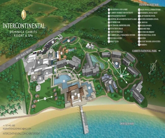 InterContinental Dominica Cabrits Resort & Spa Map Layout