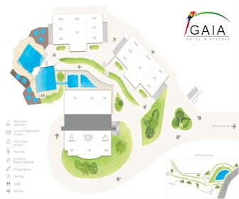 Gaia Hotel & Nature Reserve Map Layout
