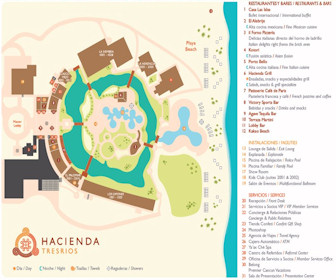 Hacienda Tres Rios Resort Map Layout