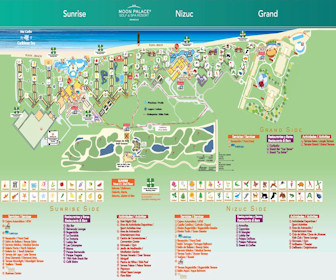 Moon Palace Cancun Resort Map Layout