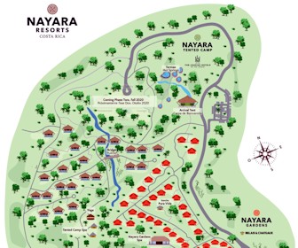 Nayara Tented Camp Resort Map layout