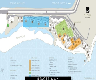 NIZUC Resort and Spa Map Layout
