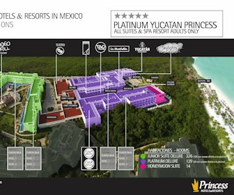 Platinum Yucatan Princess All Suites and Spa Map Layout