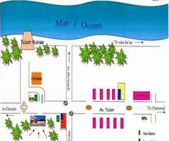 Posada Los Mapaches Resort Map Layout