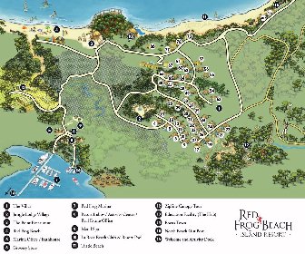Red Frog Beach Island Resort Map layout