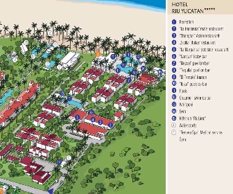 RIU Yucatan Resort Map Layout