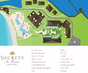 secrets resorts map