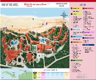 Sol Rio de Luna y Mares Resort Map layout
