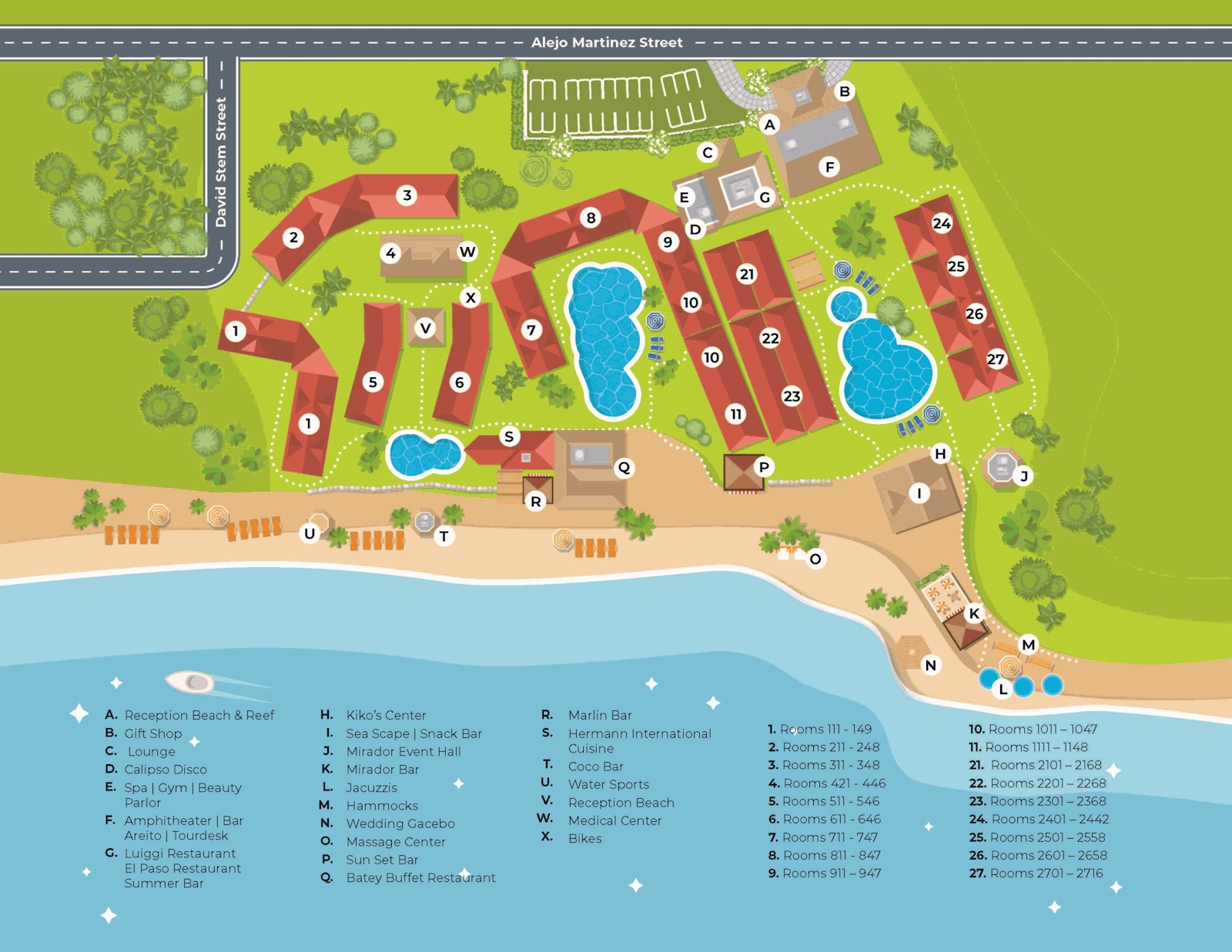 Resort Map | Casa Marina Beach & Reef Resort | Sosua, D.R.