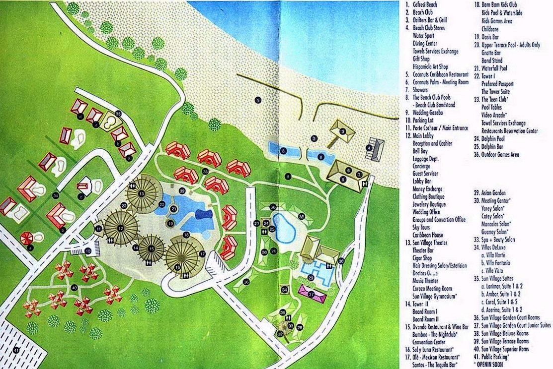 Resort Map | Cofresi Palm Beach & Spa Resort | Puerto Plata, D.R.