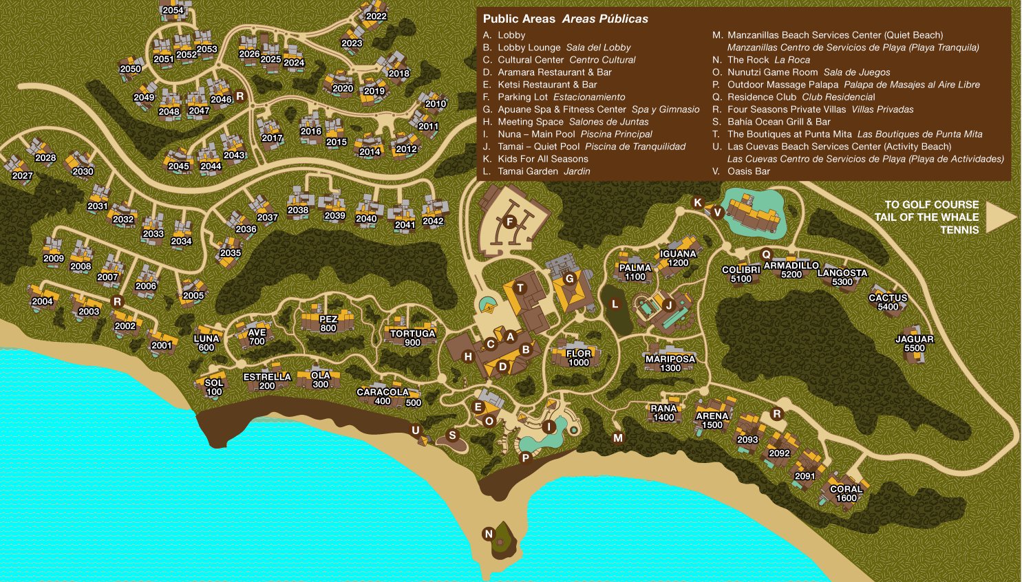 Resort Map | Four Seasons Resort Punta Mita | Riviera Nayarit, Mexico