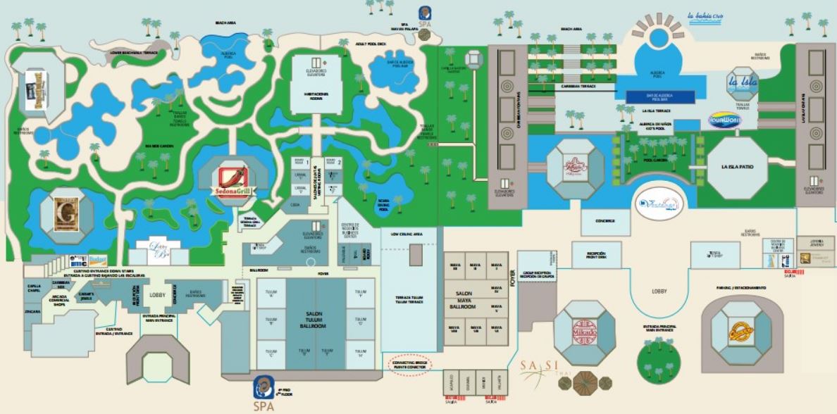 Resort map of the gorgeous grounds - Picture of JW Marriott