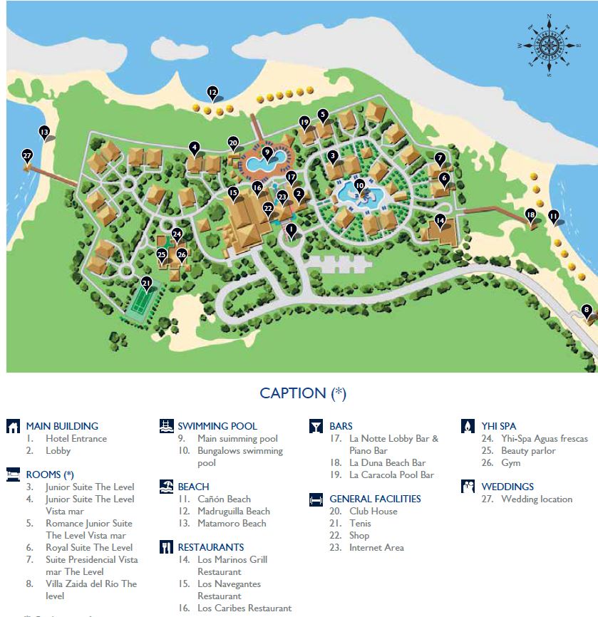 Resort Map | Melia Buenavista | Cayo Santa Maria, Cuba