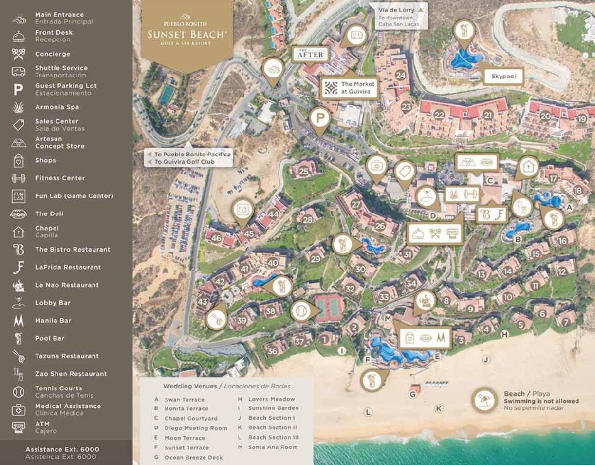 map of los cabos beaches