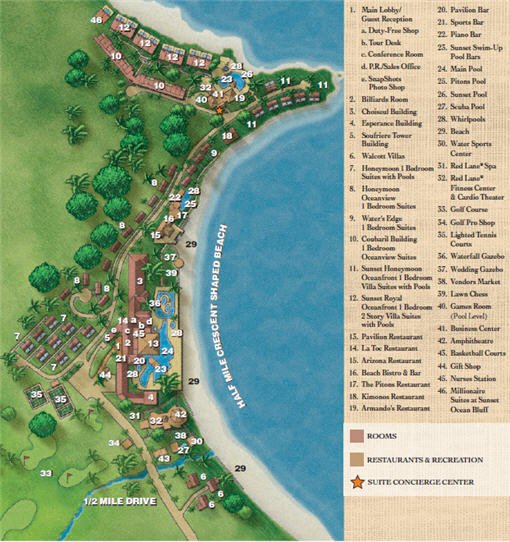 Resort Map | Sandals Regency La Toc | Saint Lucia