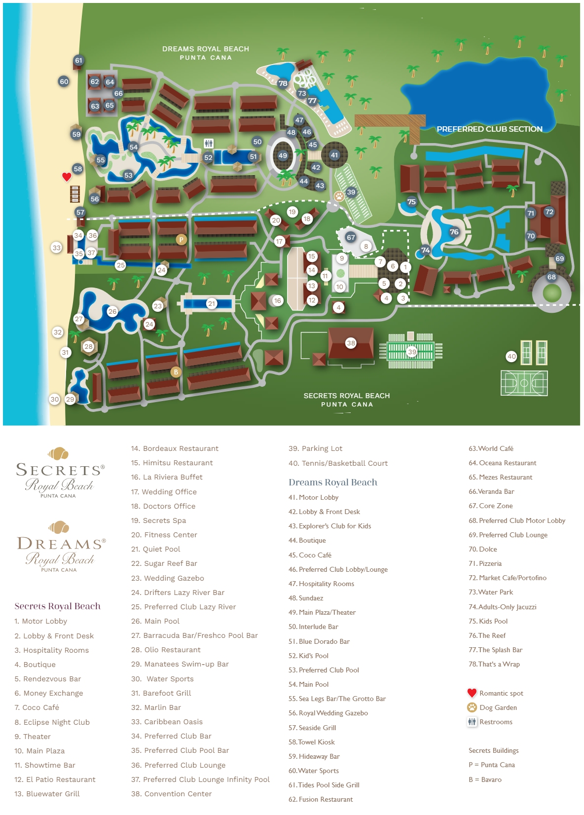 caribbean beach resort map preferred rooms