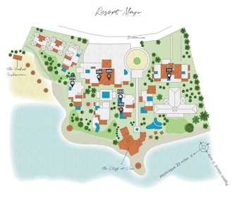 Cap Maison Resort & Spa Map Layout