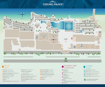 Cozumel Palace Resort Map Layout