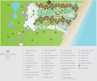 Dreams Flora Resort & Spa Map Layout