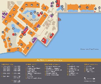 Sports Illustrated Resorts Marina & Villas Cap Cana Resort Map Layout