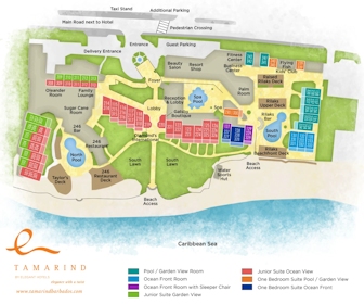 Tamarind by Elegant Hotels Resort Map Layout