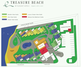 Treasure Beach by Elegant Hotels Resort Map Layout