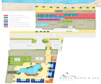 Waves Hotel & Spa by Elegant Hotels Resort Map Layout